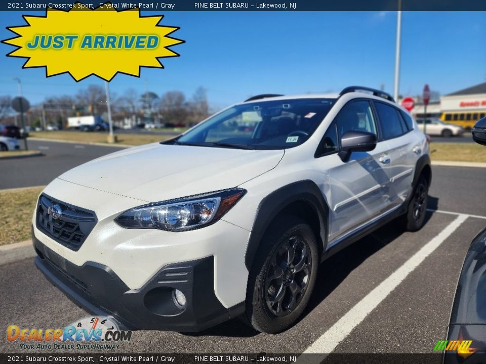 2021 Subaru Crosstrek Sport Crystal White Pearl / Gray Photo #1