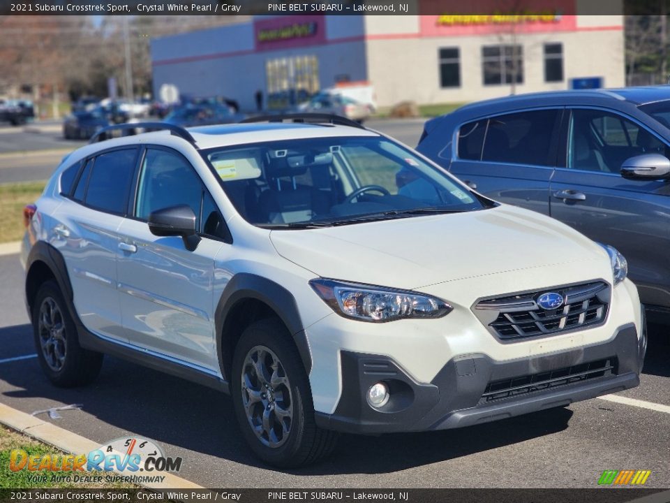 2021 Subaru Crosstrek Sport Crystal White Pearl / Gray Photo #3