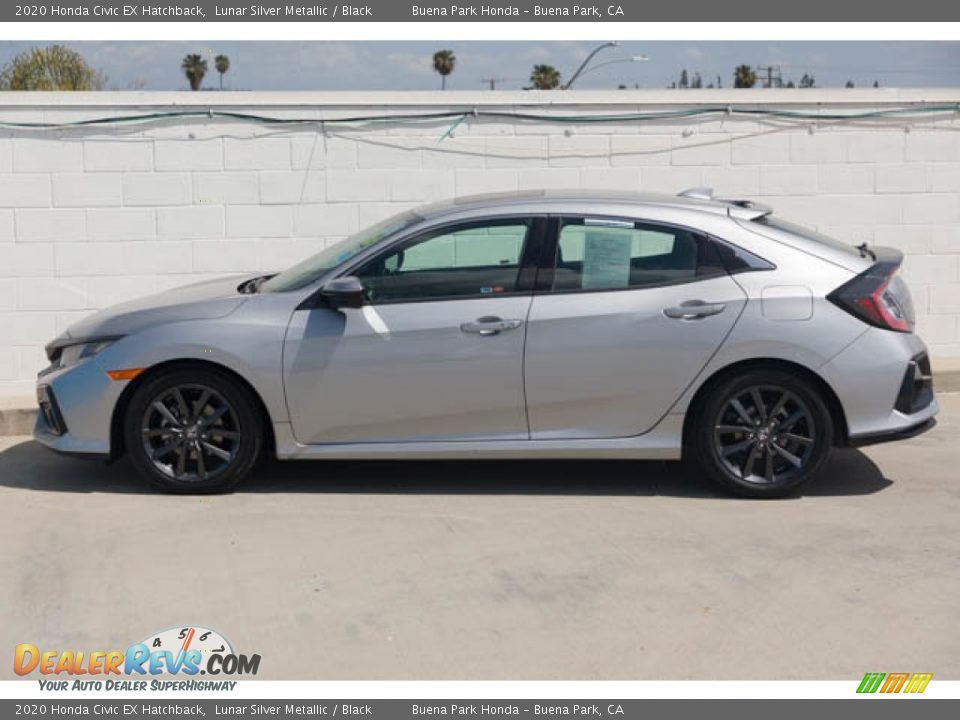 2020 Honda Civic EX Hatchback Lunar Silver Metallic / Black Photo #8