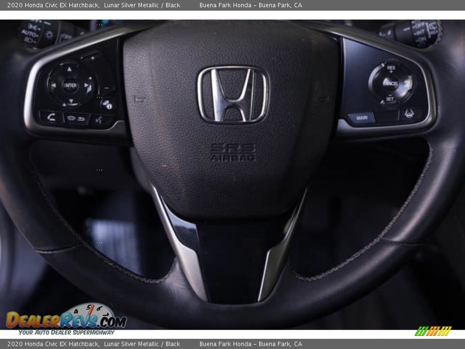 2020 Honda Civic EX Hatchback Lunar Silver Metallic / Black Photo #13