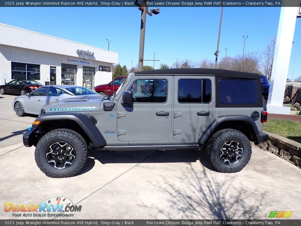 Sting-Gray 2023 Jeep Wrangler Unlimited Rubicon 4XE Hybrid Photo #2