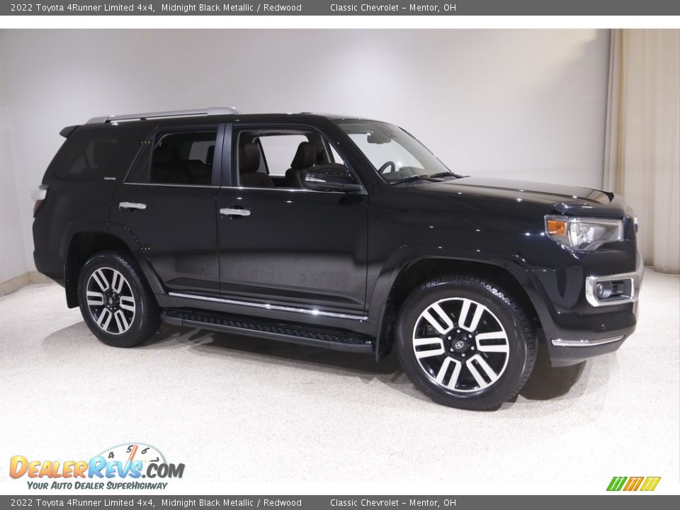 2022 Toyota 4Runner Limited 4x4 Midnight Black Metallic / Redwood Photo #1