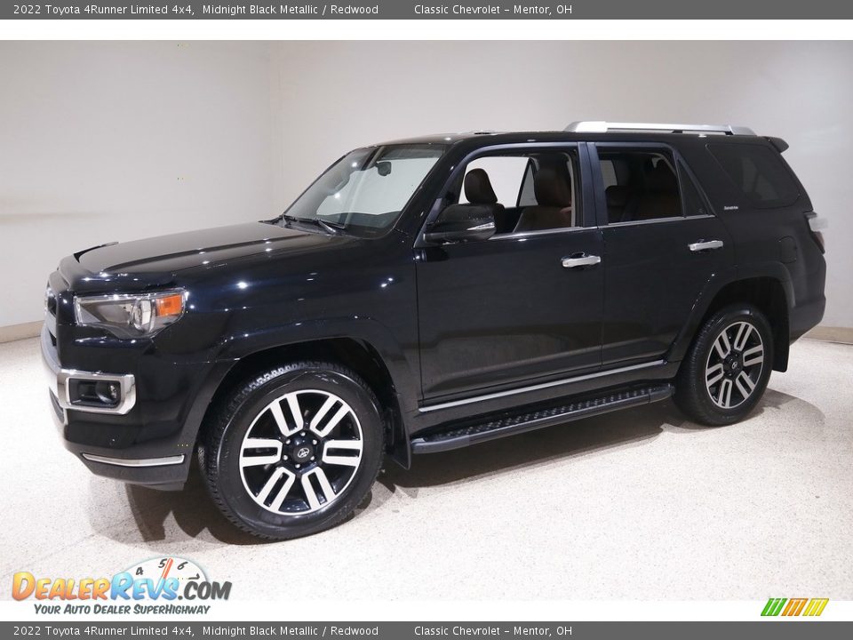 2022 Toyota 4Runner Limited 4x4 Midnight Black Metallic / Redwood Photo #3