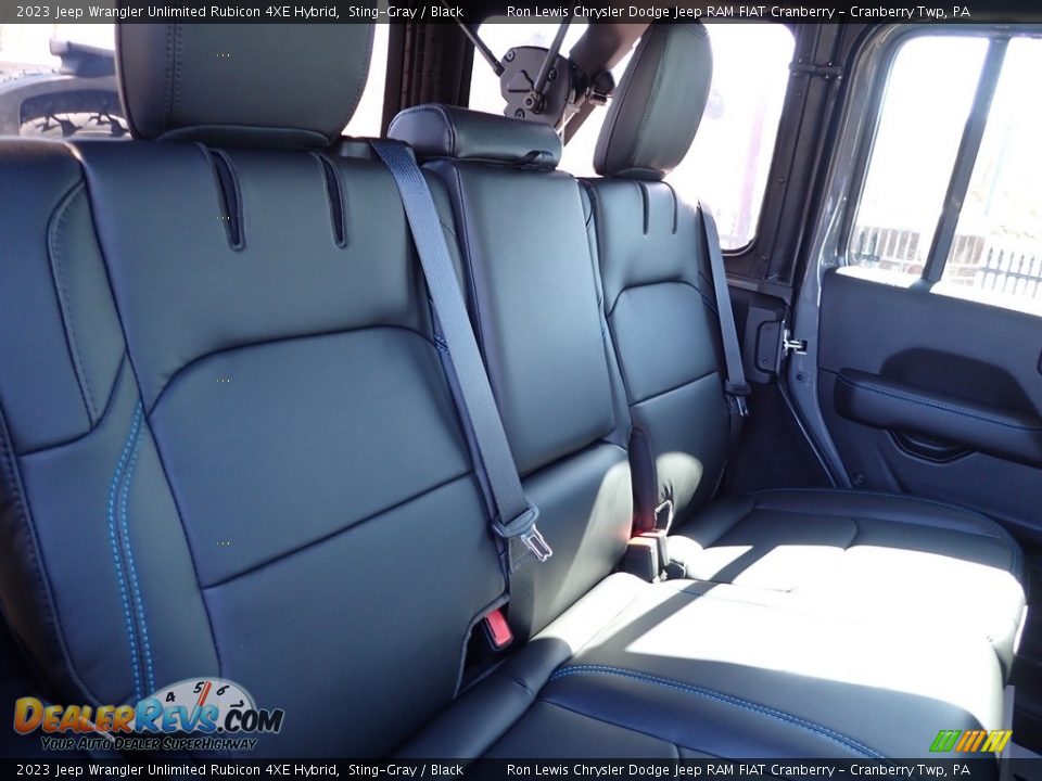 Rear Seat of 2023 Jeep Wrangler Unlimited Rubicon 4XE Hybrid Photo #11