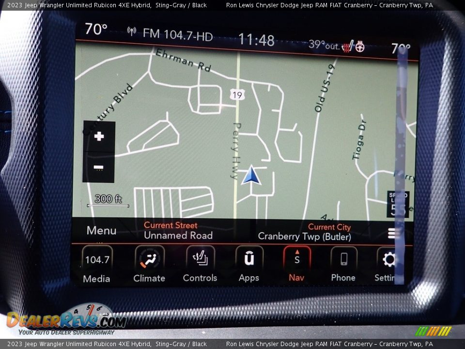 Navigation of 2023 Jeep Wrangler Unlimited Rubicon 4XE Hybrid Photo #19