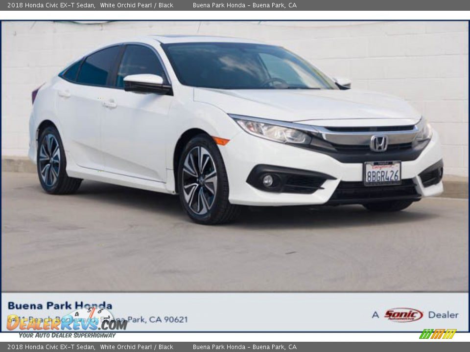 2018 Honda Civic EX-T Sedan White Orchid Pearl / Black Photo #1