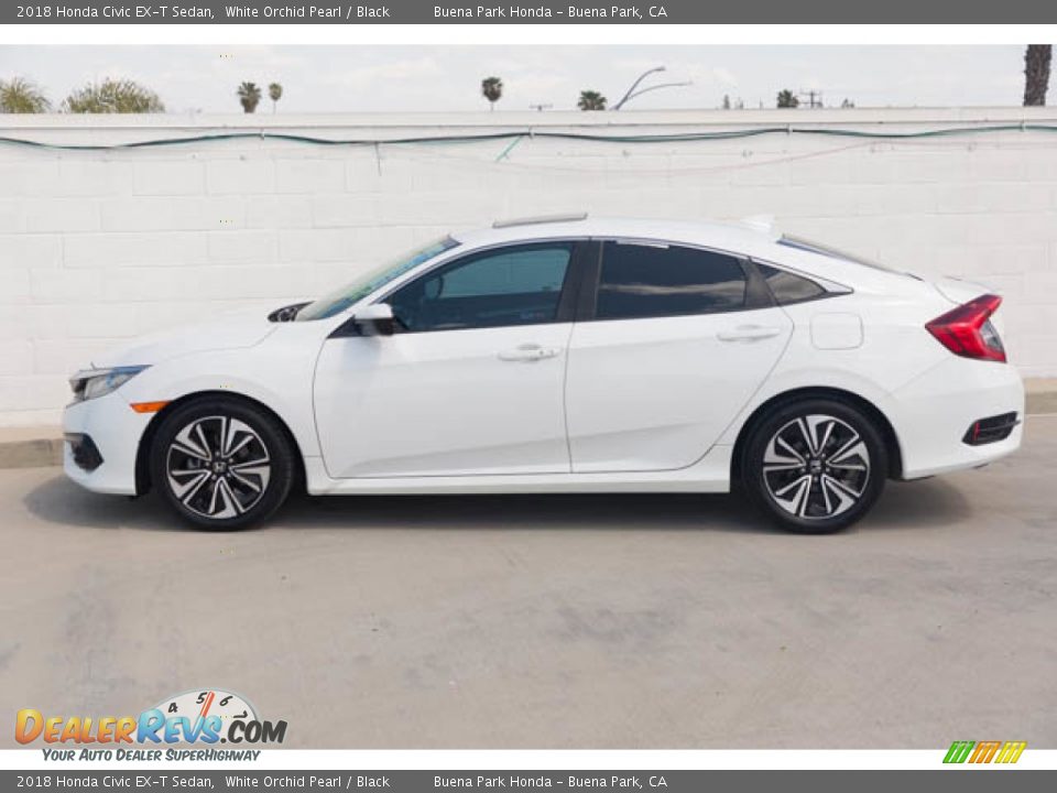 2018 Honda Civic EX-T Sedan White Orchid Pearl / Black Photo #8