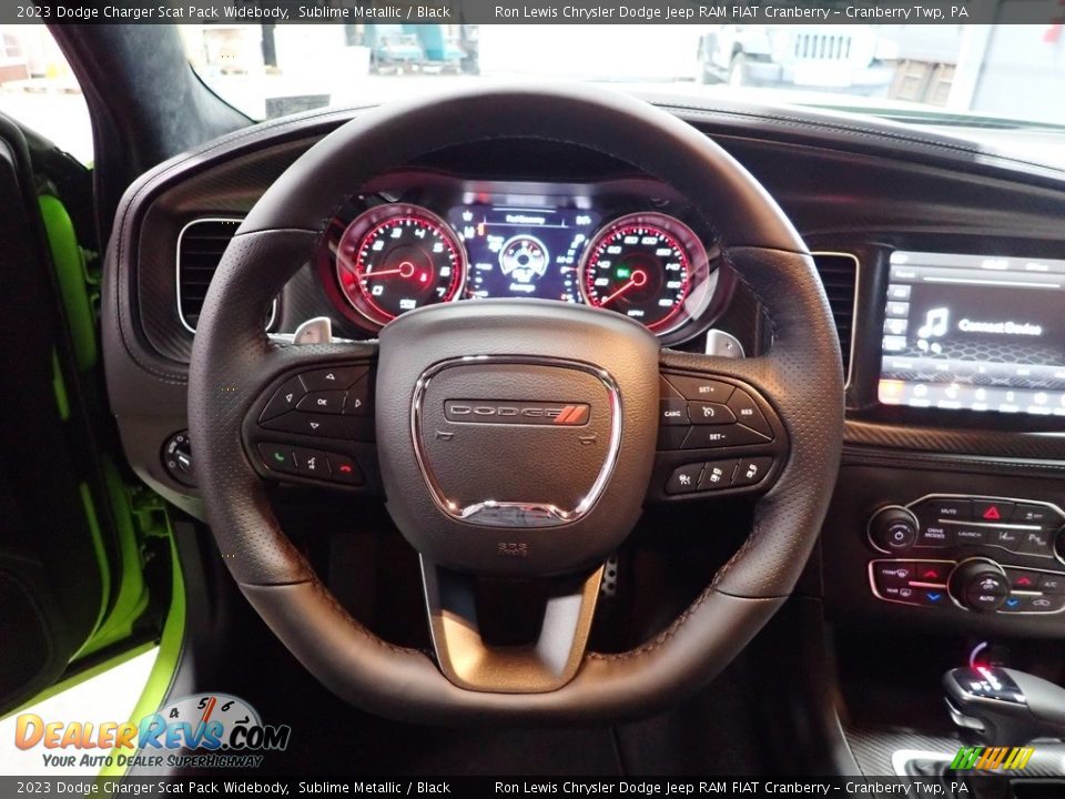 2023 Dodge Charger Scat Pack Widebody Steering Wheel Photo #18