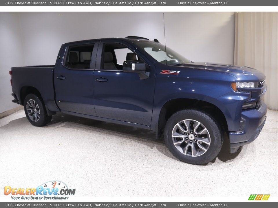 2019 Chevrolet Silverado 1500 RST Crew Cab 4WD Northsky Blue Metallic / Dark Ash/Jet Black Photo #1