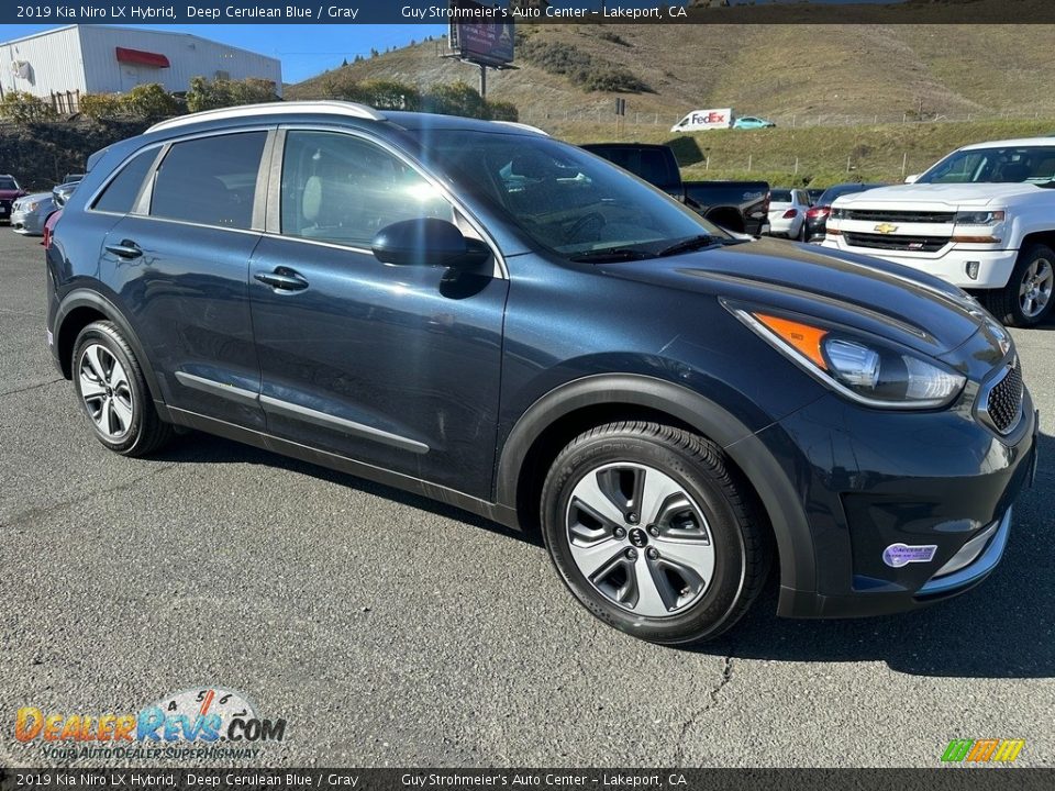 2019 Kia Niro LX Hybrid Deep Cerulean Blue / Gray Photo #1