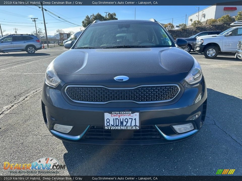 2019 Kia Niro LX Hybrid Deep Cerulean Blue / Gray Photo #2