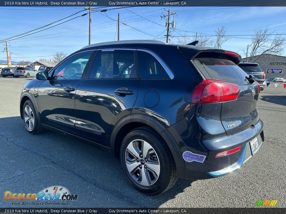 2019 Kia Niro LX Hybrid Deep Cerulean Blue / Gray Photo #4