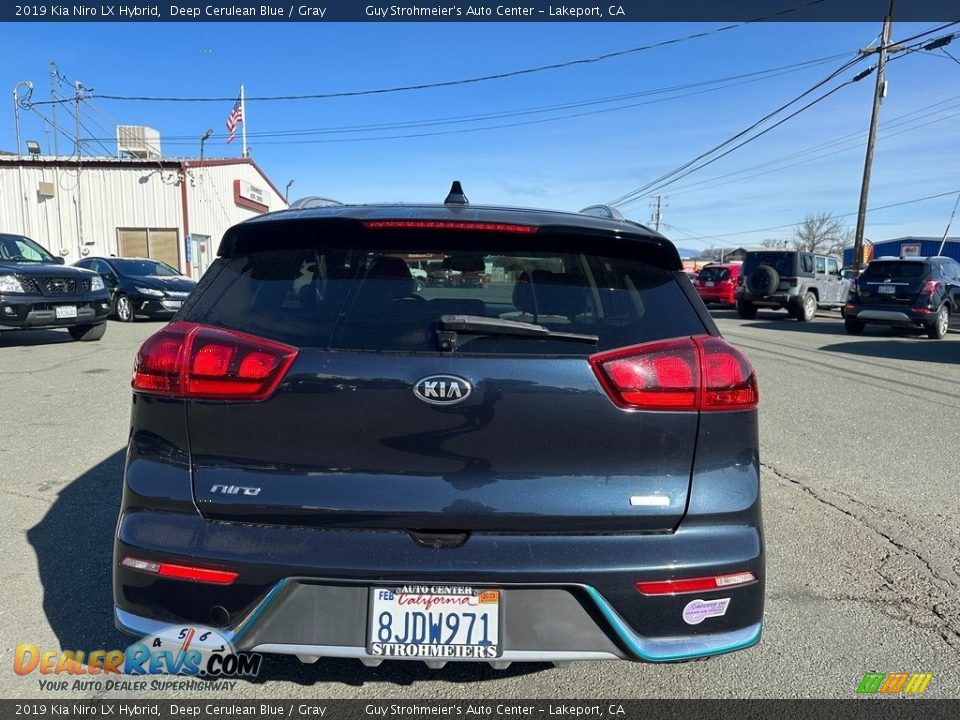 2019 Kia Niro LX Hybrid Deep Cerulean Blue / Gray Photo #5