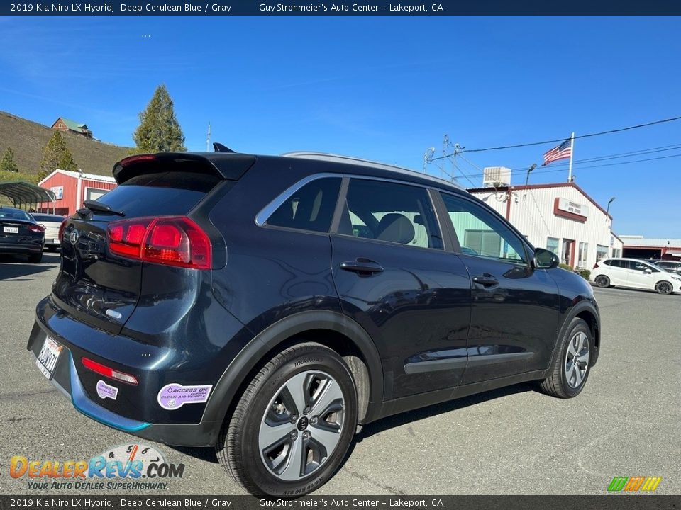 2019 Kia Niro LX Hybrid Deep Cerulean Blue / Gray Photo #6