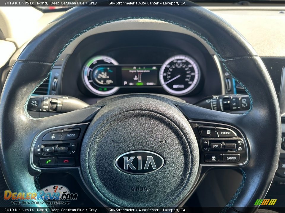 2019 Kia Niro LX Hybrid Deep Cerulean Blue / Gray Photo #8