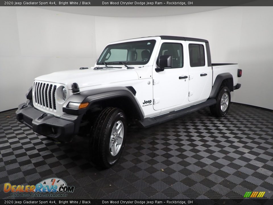 2020 Jeep Gladiator Sport 4x4 Bright White / Black Photo #4