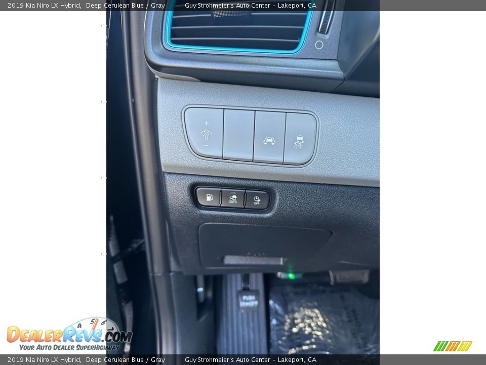 2019 Kia Niro LX Hybrid Deep Cerulean Blue / Gray Photo #12