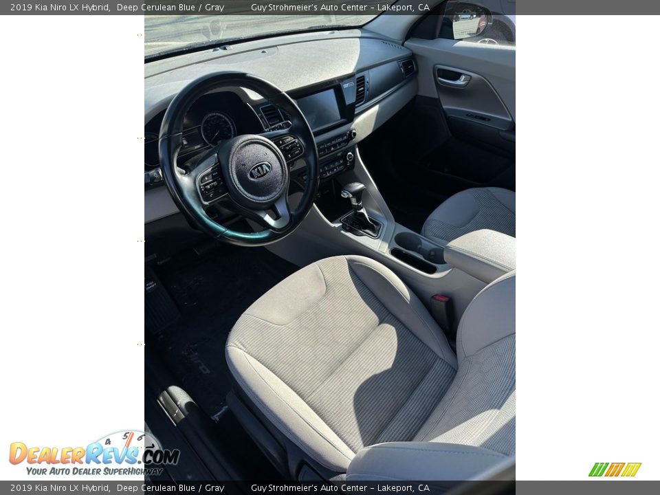 2019 Kia Niro LX Hybrid Deep Cerulean Blue / Gray Photo #13