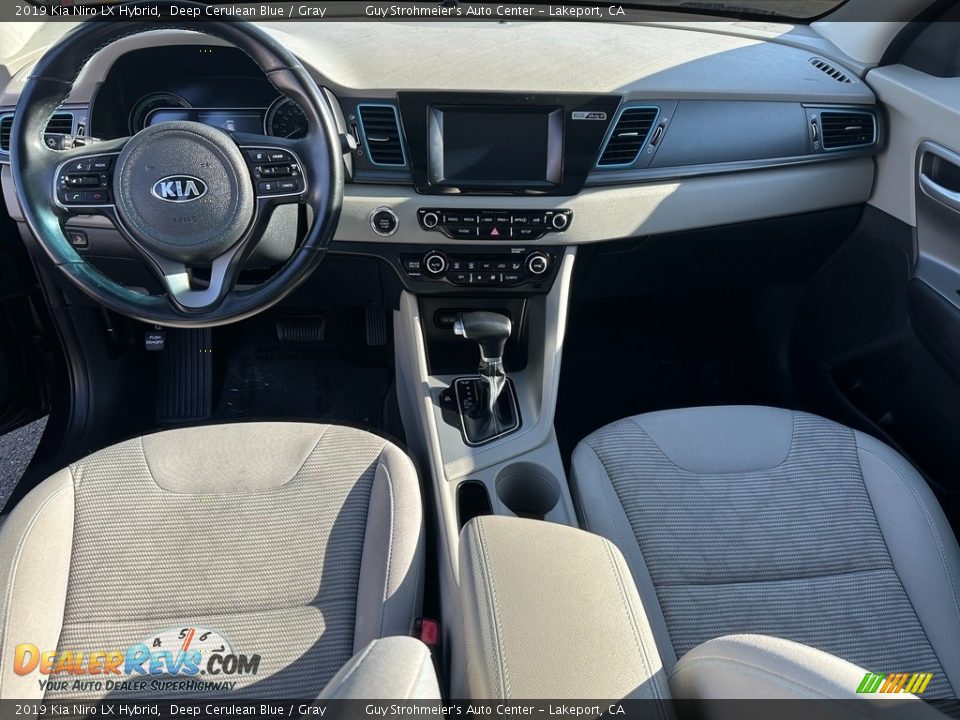 2019 Kia Niro LX Hybrid Deep Cerulean Blue / Gray Photo #14