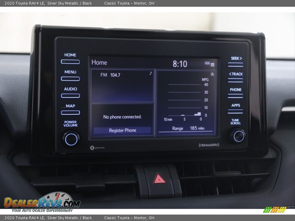 2020 Toyota RAV4 LE Silver Sky Metallic / Black Photo #10