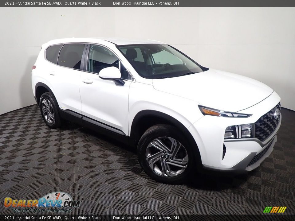 2021 Hyundai Santa Fe SE AWD Quartz White / Black Photo #3