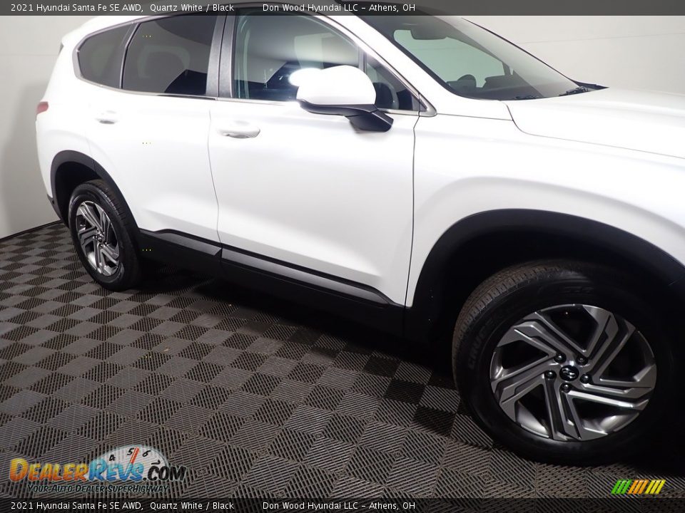 2021 Hyundai Santa Fe SE AWD Quartz White / Black Photo #4