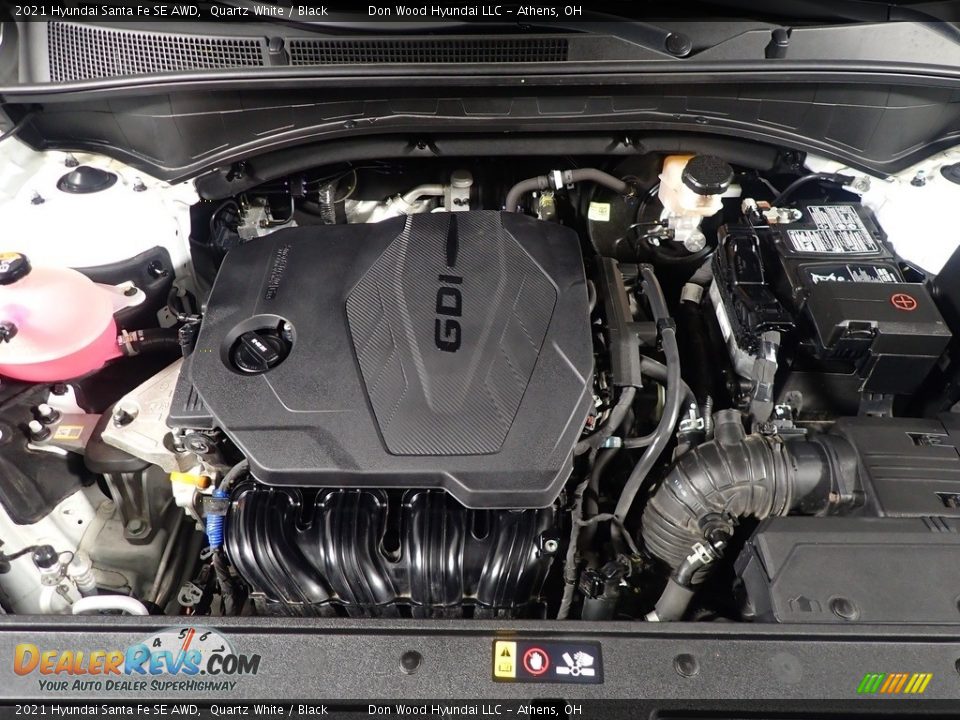 2021 Hyundai Santa Fe SE AWD Quartz White / Black Photo #7