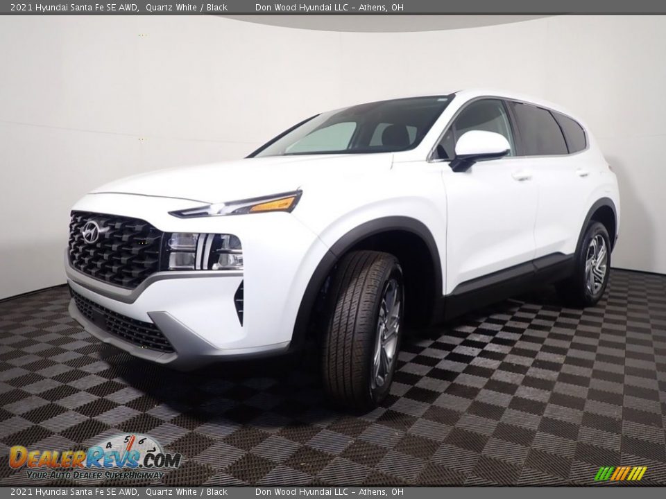 2021 Hyundai Santa Fe SE AWD Quartz White / Black Photo #8
