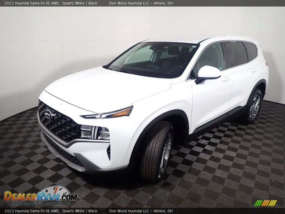 2021 Hyundai Santa Fe SE AWD Quartz White / Black Photo #9