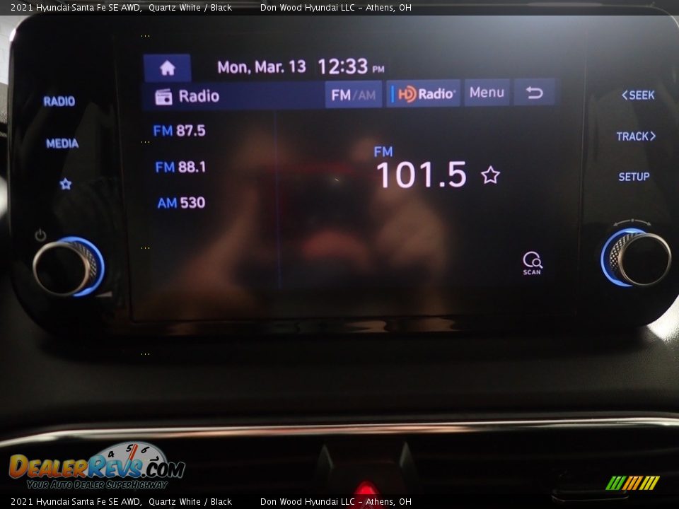 2021 Hyundai Santa Fe SE AWD Quartz White / Black Photo #24
