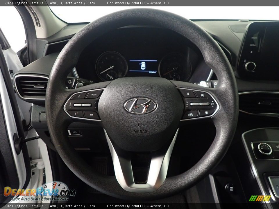 2021 Hyundai Santa Fe SE AWD Quartz White / Black Photo #25