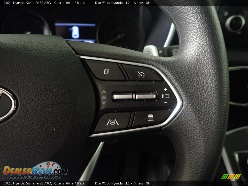2021 Hyundai Santa Fe SE AWD Quartz White / Black Photo #28