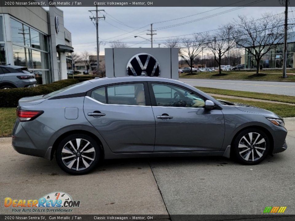 2020 Nissan Sentra SV Gun Metallic / Tan Photo #2