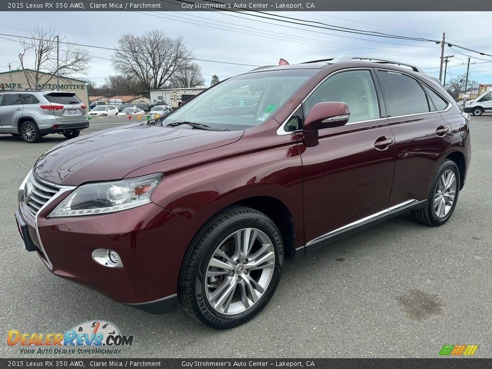 2015 Lexus RX 350 AWD Claret Mica / Parchment Photo #3