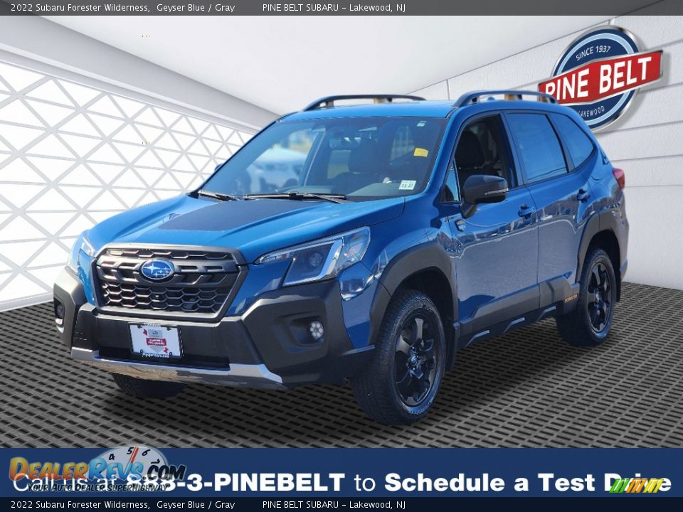 2022 Subaru Forester Wilderness Geyser Blue / Gray Photo #1