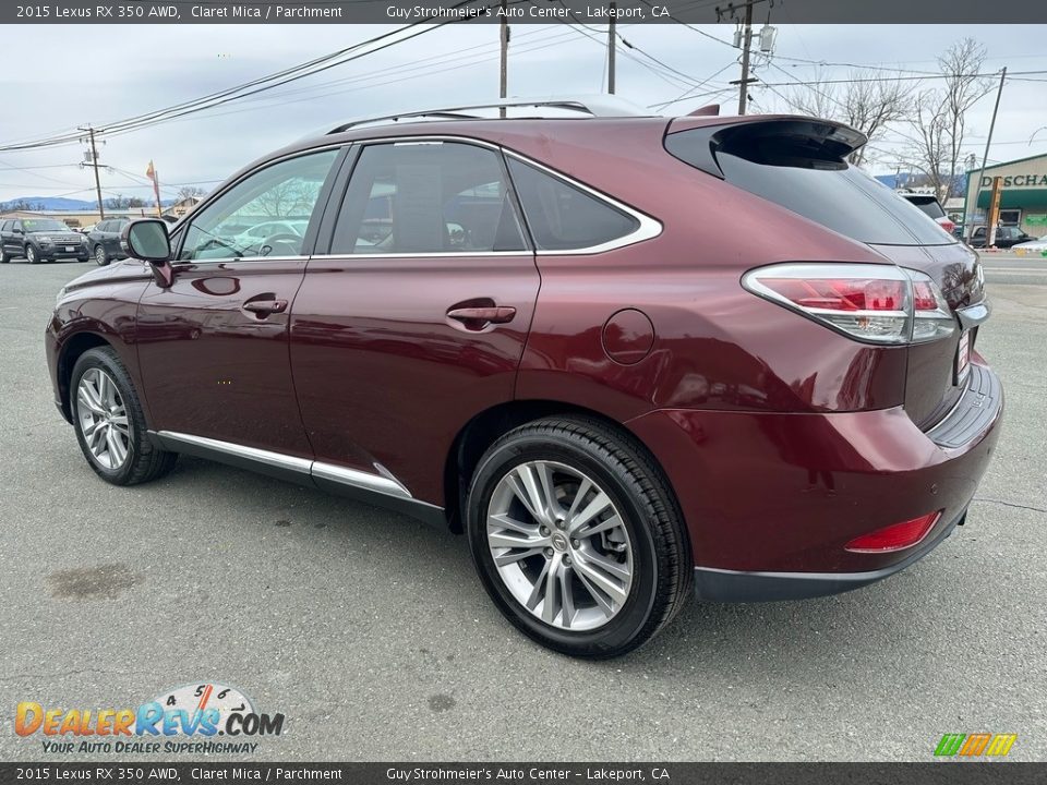 2015 Lexus RX 350 AWD Claret Mica / Parchment Photo #4