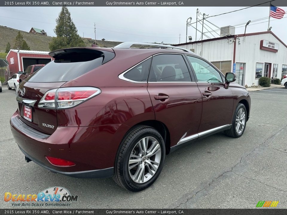 2015 Lexus RX 350 AWD Claret Mica / Parchment Photo #6