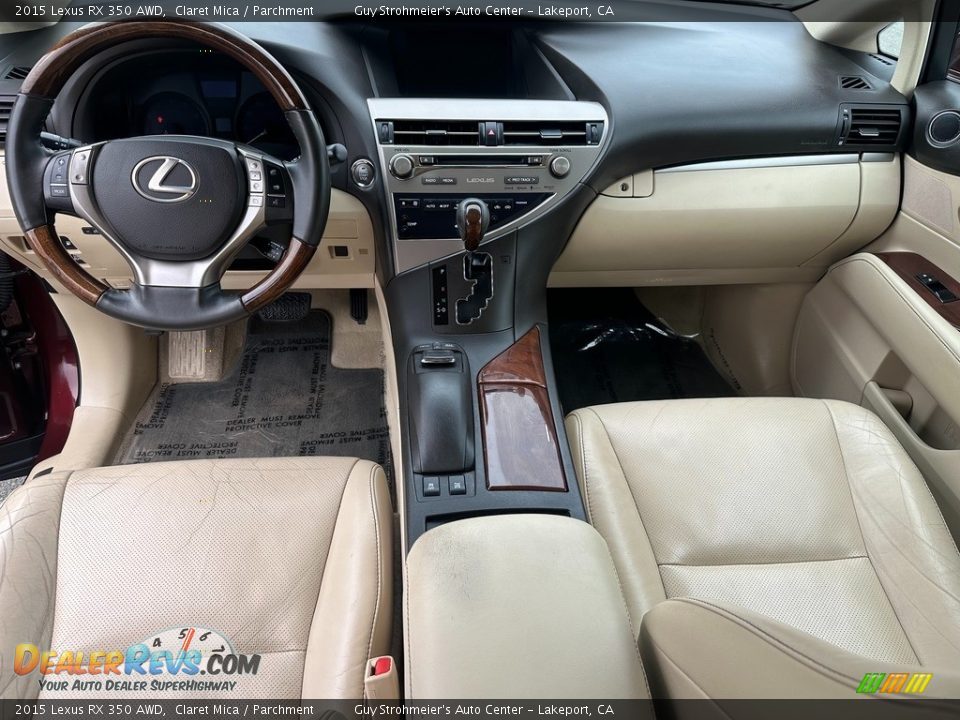 2015 Lexus RX 350 AWD Claret Mica / Parchment Photo #14