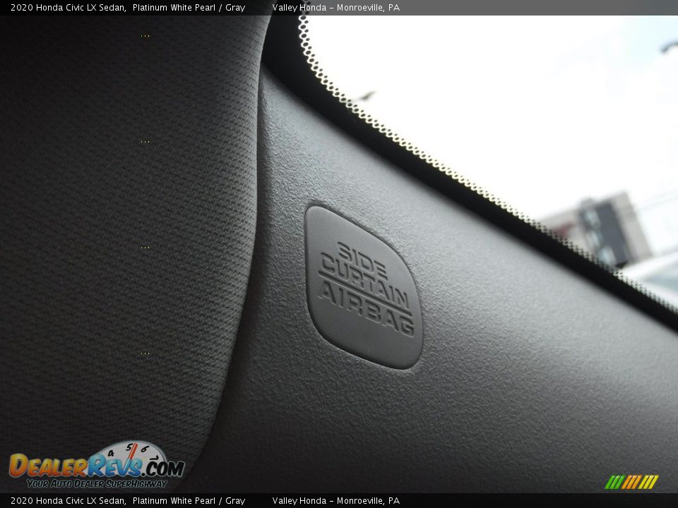 2020 Honda Civic LX Sedan Platinum White Pearl / Gray Photo #13