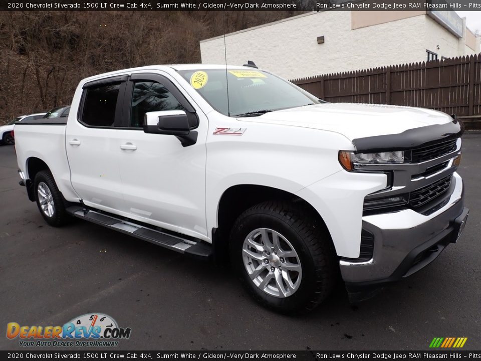 2020 Chevrolet Silverado 1500 LT Crew Cab 4x4 Summit White / Gideon/­Very Dark Atmosphere Photo #8