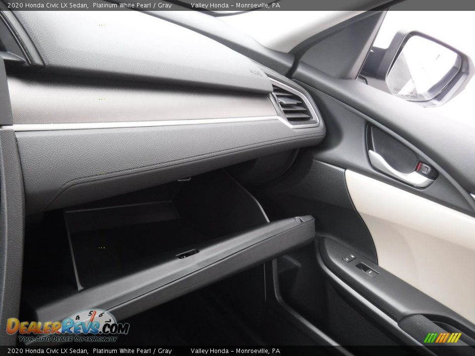 2020 Honda Civic LX Sedan Platinum White Pearl / Gray Photo #19
