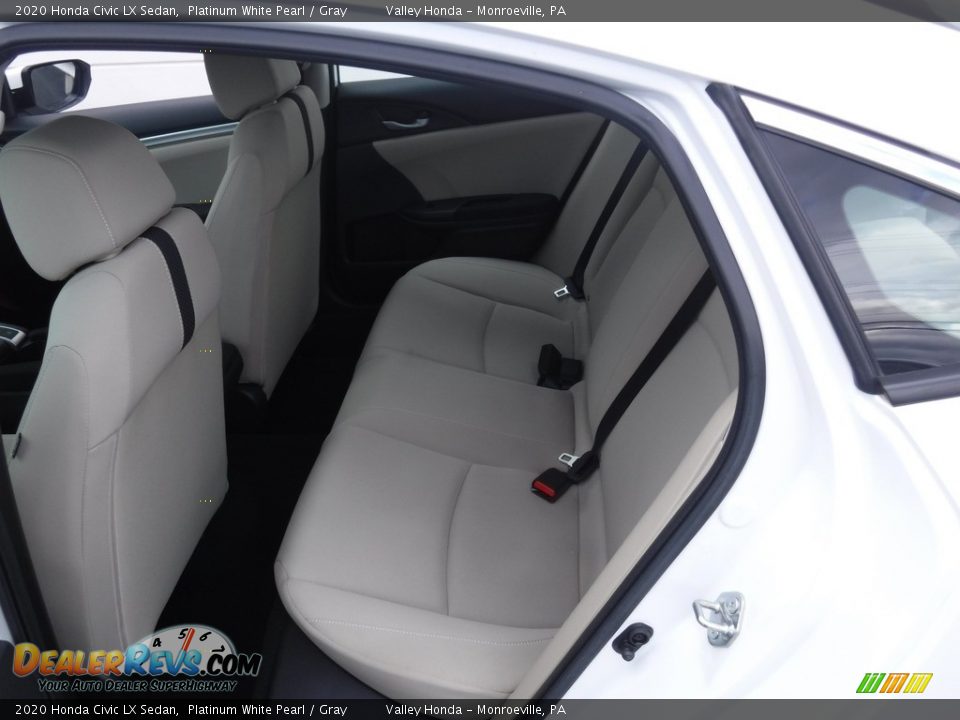 2020 Honda Civic LX Sedan Platinum White Pearl / Gray Photo #22