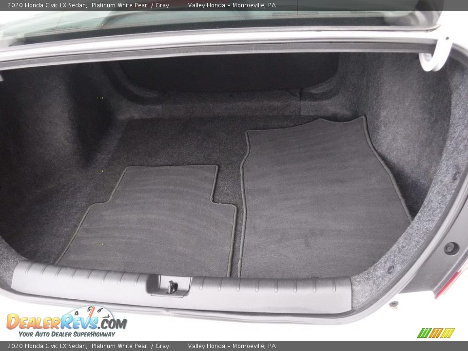2020 Honda Civic LX Sedan Platinum White Pearl / Gray Photo #24