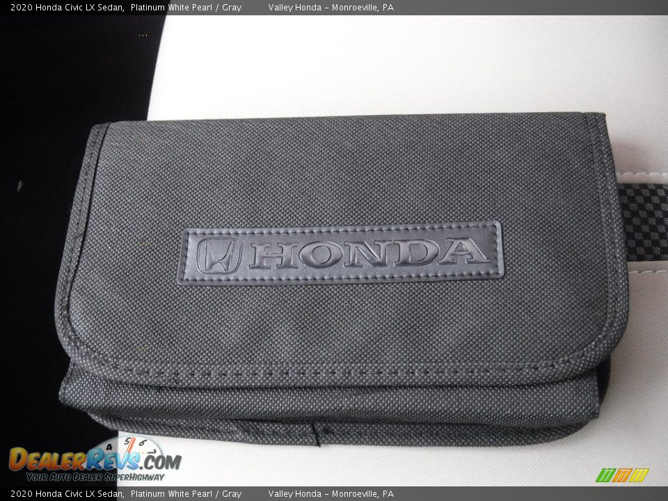 2020 Honda Civic LX Sedan Platinum White Pearl / Gray Photo #25