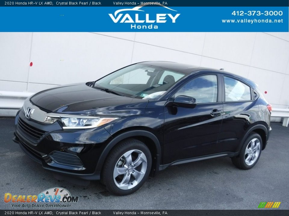 2020 Honda HR-V LX AWD Crystal Black Pearl / Black Photo #1
