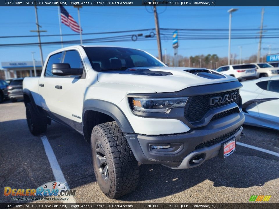 2022 Ram 1500 TRX Crew Cab 4x4 Bright White / Black/TRX Red Accents Photo #3