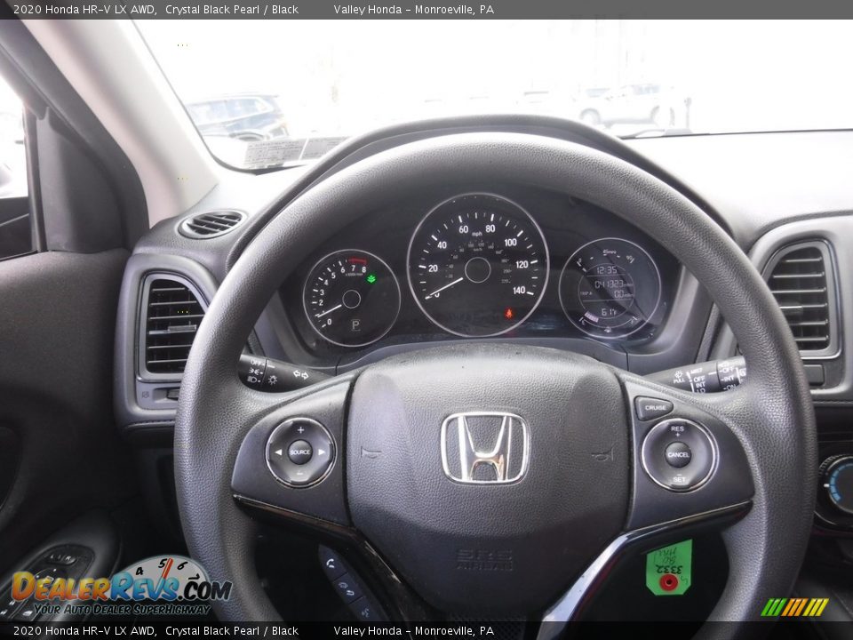 2020 Honda HR-V LX AWD Crystal Black Pearl / Black Photo #19