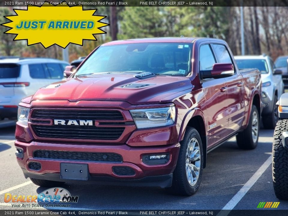 2021 Ram 1500 Laramie Crew Cab 4x4 Delmonico Red Pearl / Black Photo #1