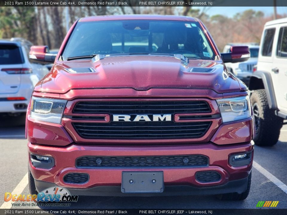 2021 Ram 1500 Laramie Crew Cab 4x4 Delmonico Red Pearl / Black Photo #2