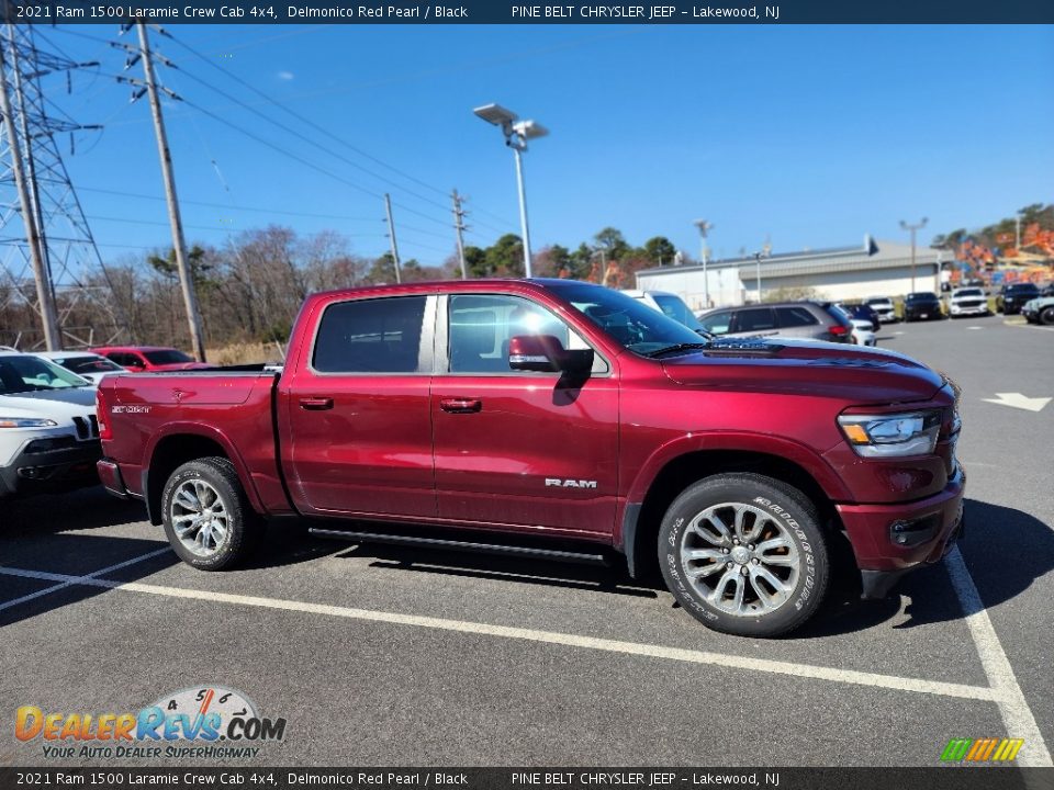 2021 Ram 1500 Laramie Crew Cab 4x4 Delmonico Red Pearl / Black Photo #4